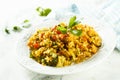 Rice with vegetables Royalty Free Stock Photo