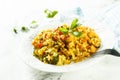 Rice with vegetables Royalty Free Stock Photo