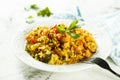 Rice with vegetables Royalty Free Stock Photo