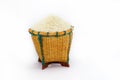 Ricein basket Royalty Free Stock Photo