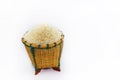 Ricein basket Royalty Free Stock Photo