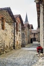 Ricetto of Candelo (Italy) with bicycle