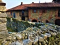 Ricetto di Candelo, splendid medieval walled town, Piedmont region, Italy. History, tourism and fascination Royalty Free Stock Photo