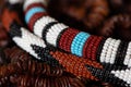 RICH AFRICAN BEADWORK 08 Royalty Free Stock Photo