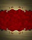 Rich background with patterned gold inlays