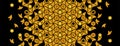 Rich black and golden arab pattern.