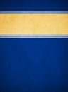 Elegant Rich Blue Parchment. Textured Gold Banner with Light Blue and Gold Trim.