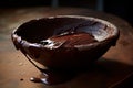 Rich Bowl chocolate paste. Generate Ai