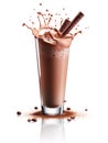 Rich chocolate milkshake