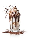 Rich chocolate milkshake