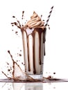 Rich chocolate milkshake