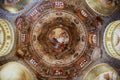 Rich decorated ceiling of the Basilica di San Vitale in Ravenna, Italy. Royalty Free Stock Photo