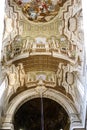 Rich decorated ceiling and interior of the Santa Maria del Carmine church in Florence, Italy Royalty Free Stock Photo