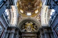 Rich decorated ceiling and interior of the Santa Maria del Carmine church in Florence, Italy Royalty Free Stock Photo