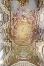 Rich decorated ceiling and interior of the Santa Maria del Carmine church in Florence, Italy Royalty Free Stock Photo