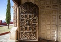 Rich decorated door of the Templo San Cayetano church in Guanajuato in Mexico