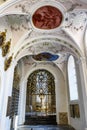 Rich decorated entrance of Stams Abbey, Tirol, Austria