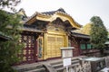 Rich decorated facade of the Toshogu Shrine in Ueno Park (Uenokoen) in Tokyo, Japan Royalty Free Stock Photo