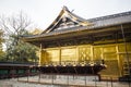 Rich decorated facade of the Toshogu Shrine in Ueno Park (Uenokoen) in Tokyo, Japan Royalty Free Stock Photo