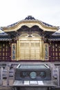 Rich decorated facade of the Toshogu Shrine in Ueno Park (Uenokoen) in Tokyo, Japan Royalty Free Stock Photo