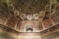 Rich decorated interior of the Chini Ka Rauza in Agra, Uttar Pradesh, India, Asia