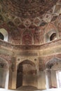 Rich decorated interior of the Chini Ka Rauza in Agra, Uttar Pradesh, India, Asia