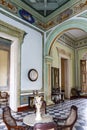 Rich decorated interior of a colonial mansion or city palace in Trinidad, Cuba