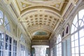 Rich decorated interior of the Uffizi Gallery in Florence, Italy