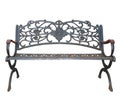 Rich Decorated Iron Park Bench