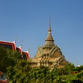 Rich decorated temple in Bangkok, Thailand