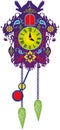 Rich decorated traditional cuckoo clock