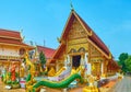 The rich decorations of Wat Phra Singh, Chiang Rai, Thailand