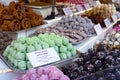 Sweets, cookies and cakes for sale on a Christmas Market in Budapest, Hungary