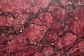 rich garnet red marble surface with black veins Royalty Free Stock Photo