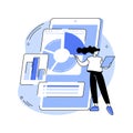 Rich Internet applications abstract concept vector illustration.