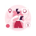 Rich Internet applications abstract concept vector illustration.