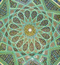 The rich mosaic patterns of Hafez Mausoleum, Shiraz, Iran Royalty Free Stock Photo