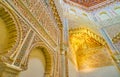 The rich Mudejar decors in old mosque, Palacio de la Madraza, Granada, Spain