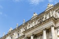 Rich ornate exterior of Herrenchiemsee palace in Bavaria, Germany