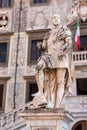 Rich ornate facade of the Palazzo della Carovana in the center of Pisa Royalty Free Stock Photo