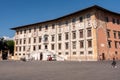 Rich ornate facade of the Palazzo della Carovana at the Piazza dei Cavalieri in the center of Pisa Royalty Free Stock Photo