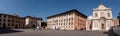 Rich ornate facade of the Palazzo della Carovana at the Piazza dei Cavalieri in the center of Pisa Royalty Free Stock Photo