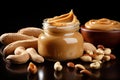 Rich Peanut butter. Generate Ai Royalty Free Stock Photo