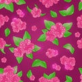 Rich Pink Floral Seamless Pattern