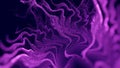 Rich purple luxurious organic fractal wave ripples texture Royalty Free Stock Photo