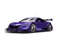 Rich purple modern super sports car