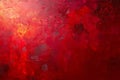 Rich red abstract background featuring intricate glowing patterns and bold textures, evoking