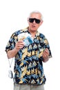 Rich senior tourist Royalty Free Stock Photo