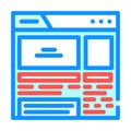 rich snippets seo color icon vector illustration