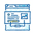 rich snippets seo icon doodle illustration